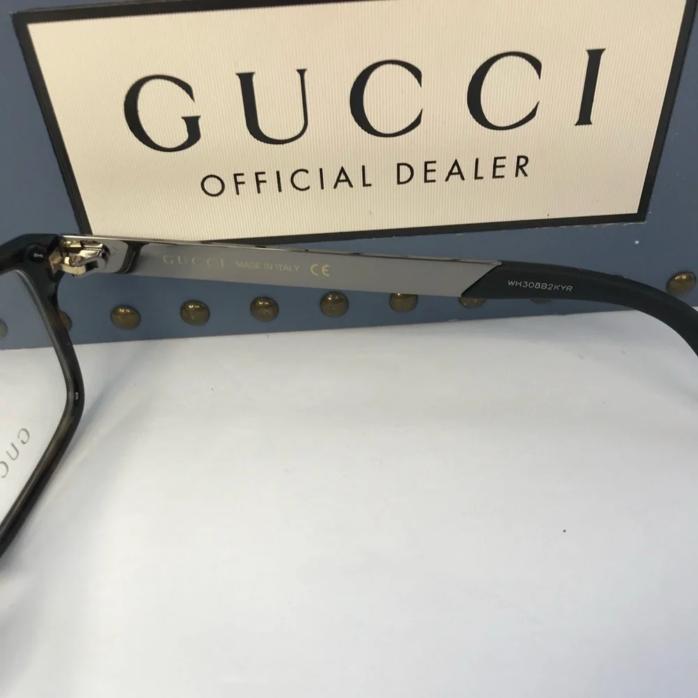 💯 - New Authentic Gucci Demo Square Men's Eyeglasses GG0692O 005 57.